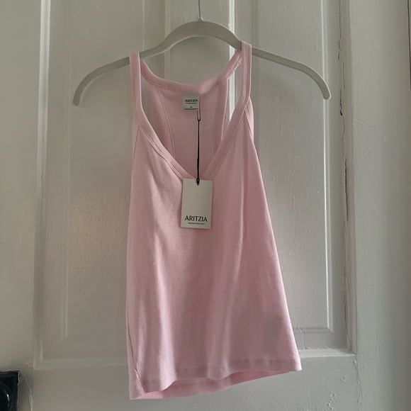 NWT HomeStretch™ Rib Racerback V-Neck Tank - Picture 2 of 5